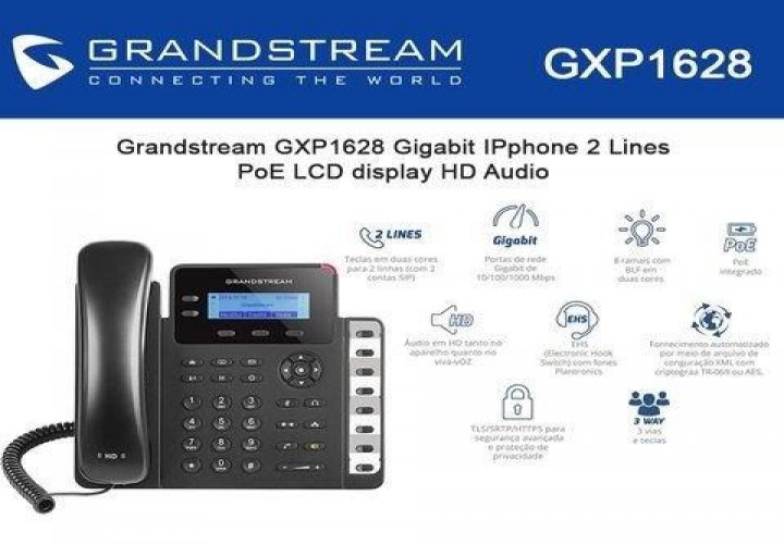 Telefone ip grandstream gxp1628